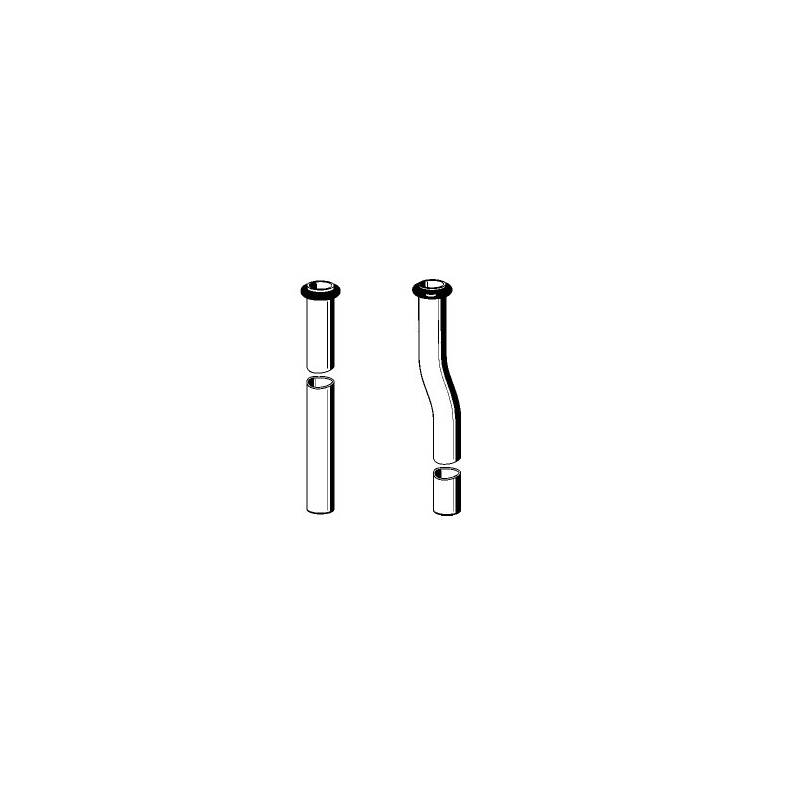 Tubo de descarga para pulsador de urinario PROTRONIC con codo de 30mm marca Franke KWC, referencia ZAQUA059