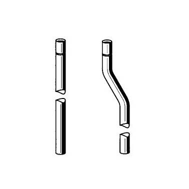 Extensión de tubo de descarga recto con junta tórica para pulsador de urinario marca Franke KWC, referencia AQRM914