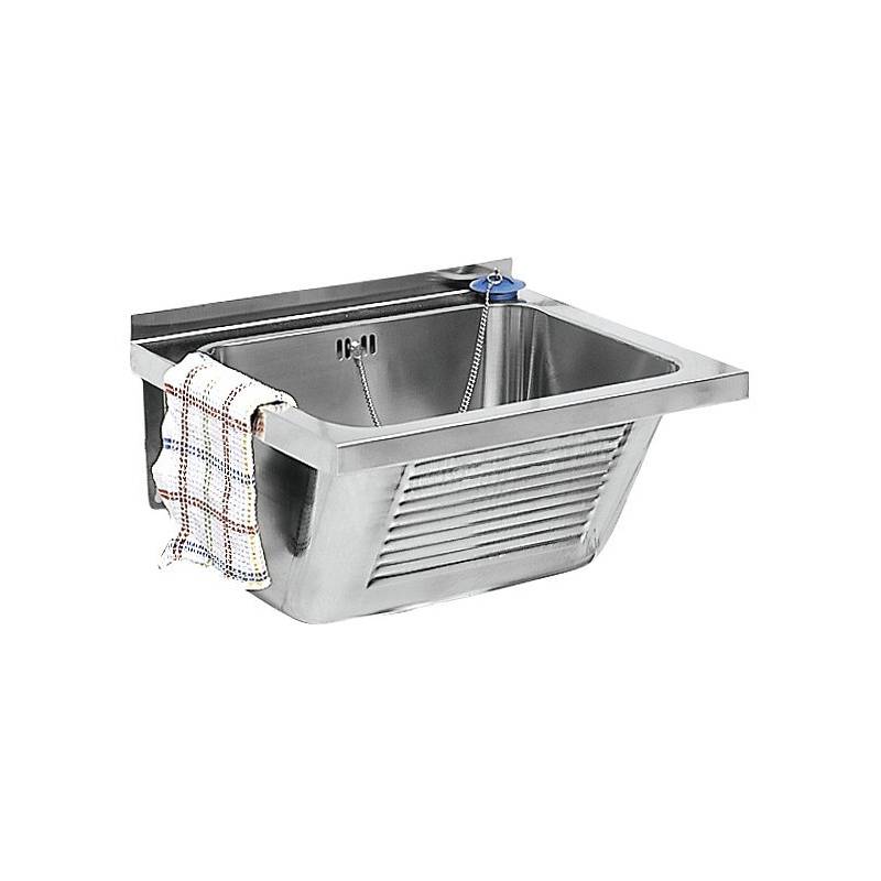 Fregadero industrial a pared fabricado en acero inoxidable modelo SIRIUS marca Franke KWC, referencia LTJ500