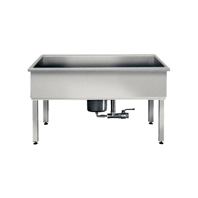 Fregadero fabricado en acero inoxidable acabado satinado con 1500mm de ancho modelo SIRIUS marca Franke KWC, referencia SIRX755