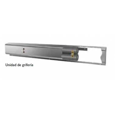 Sistema di installazione a parete per tre rubinetti in acciaio inox da 600 mm, marca Franke KWC, riferimento AQFU0007