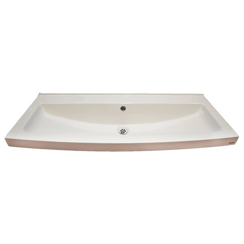 Lavamanos colectivo a pared fabricado en material mineral de 1200 mm modelo MIRANIT marca Franke KWC, referencia SOLX1200