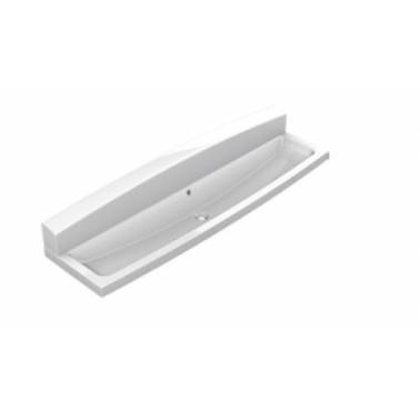 Lavamanos colectivo con peto trasero fabricado en material mineral de 1800 mm modelo MIRANIT marca Franke, referencia SOLX1800SB