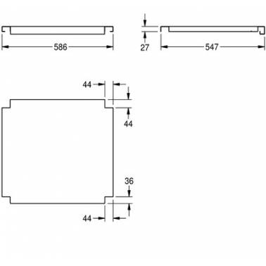 Scaffalatura per lavelli industriali realizzata in acciaio cromo nickel satinato da 600mm marca Franke