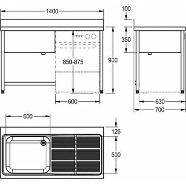 Anschraubrahmen aus satiniertem Edelstahl, Marke Franke