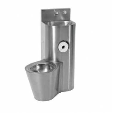 Franke KWC HEAVY-DUTY chrome-nickel steel washbasin and toilet set, reference HDTX805R