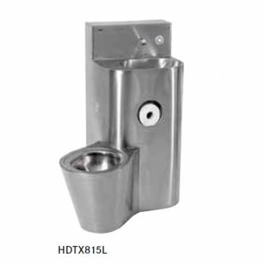 Conjunto de lavabo e inodoro fabricado en acero de cromo níquel modelo HEAVY-DUTY marca Franke KWC, referencia HDTX815