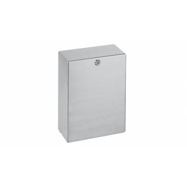 Wall mounted paper towel dispenser made of satin finished stainless steel, HEAVY-DUTY model, Franke brand, reference TD350