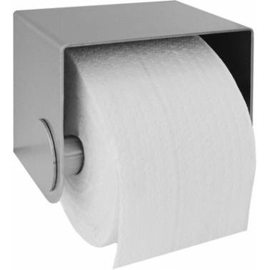 Wall mounted toilet roll holder made of satin finished stainless steel, HEAVY-DUTY model, Franke brand, reference HDTX0001