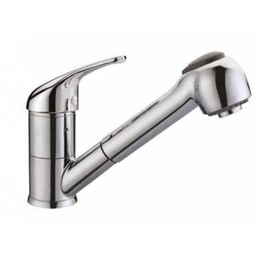 Grifo monomando mezclador para fregadero con caño extraible marca Komercia
