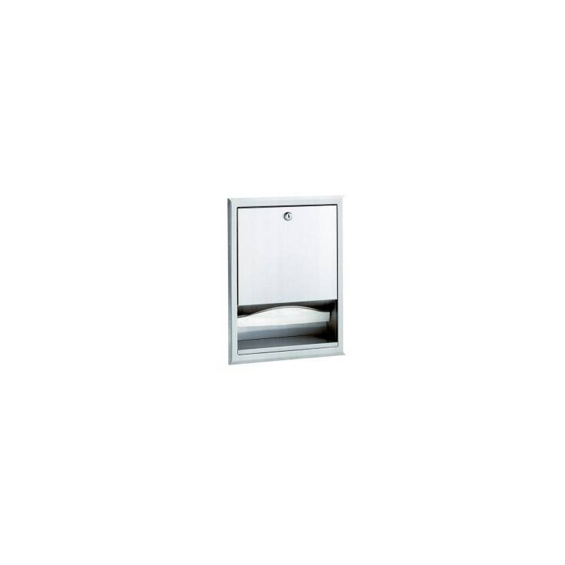 Bobrick brand recessed paper towel dispenser
