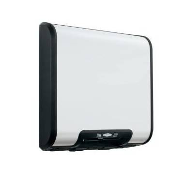 Secador de mãos automático branco da marca Bobrick