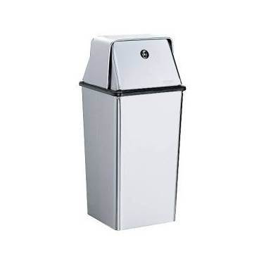Bobrick 49L Swing-Top Wastebasket