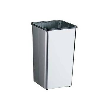 Lixeira sem tampa da marca Bobrick com capacidade para 79,5 L