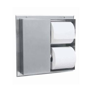 Distributeur de papier toilette mural double de marque Bobrick
