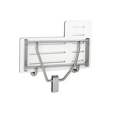 Siège de douche rabattable réversible fixé au mur Bobrick
