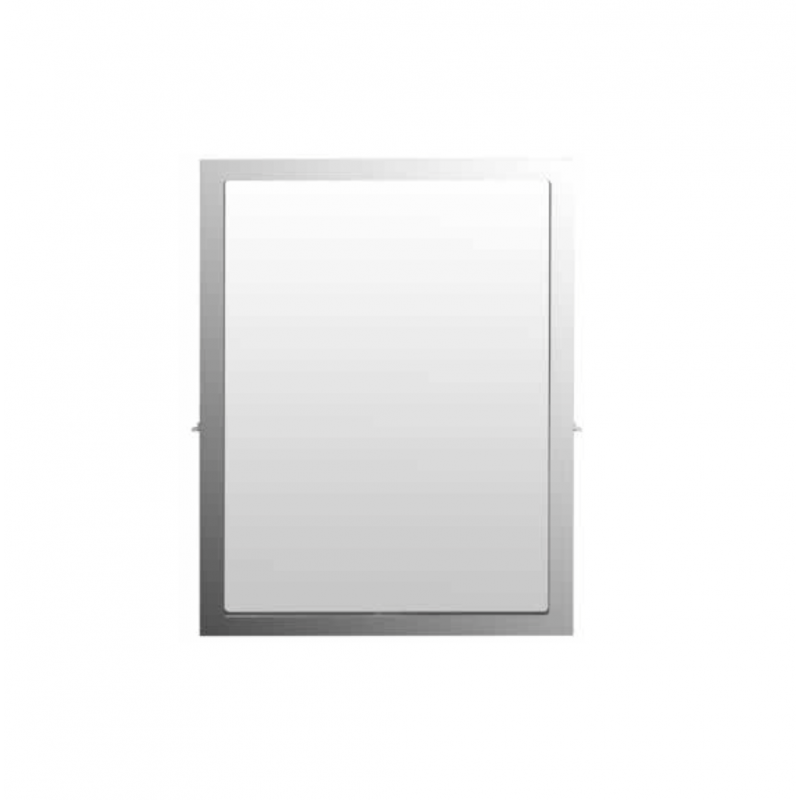Reclining PMR mirror for accessible bathroom with stainless steel frame Cromados Modernos