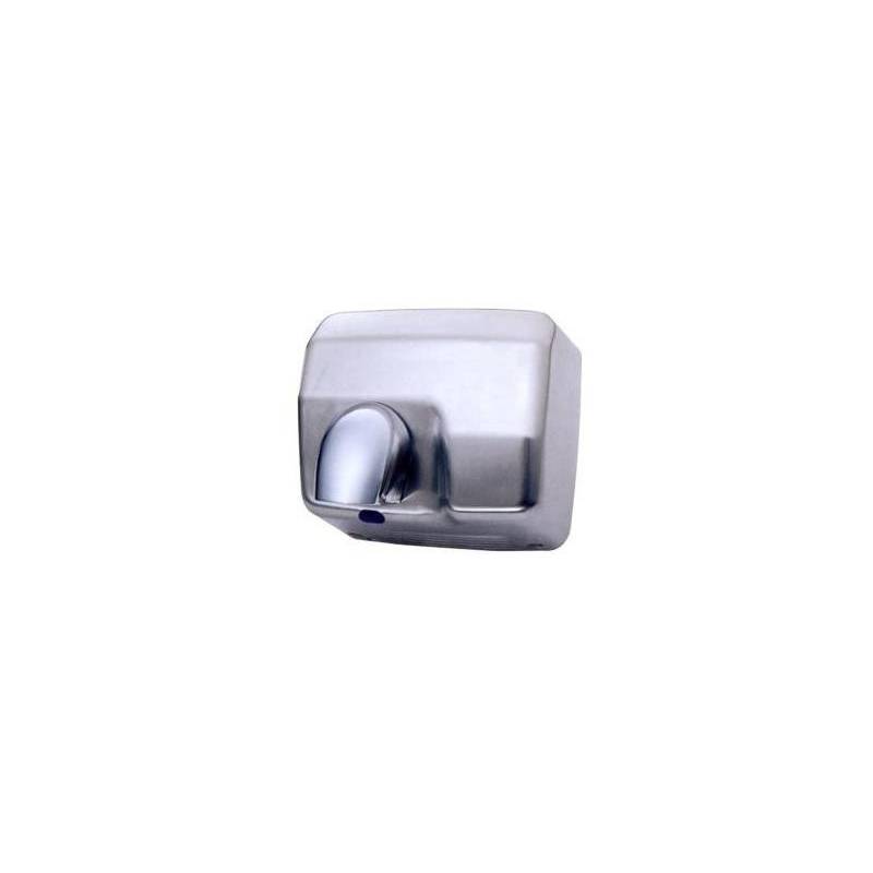 Hand dryer made of satin finished stainless steel with electronic sensor and adjustable nozzle