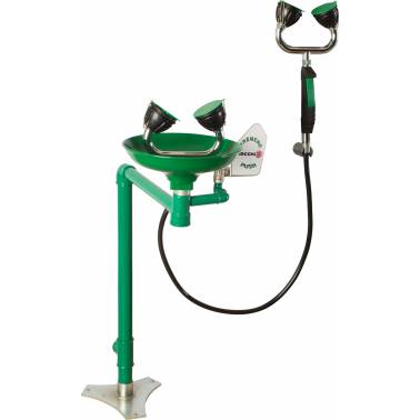 Lavaojos de Suelo Adaptado Doble Mando Manual Polipropileno marca Bocchi