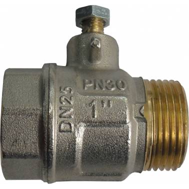 Valvula de bola 1" inox hembra-macho marca bocchi