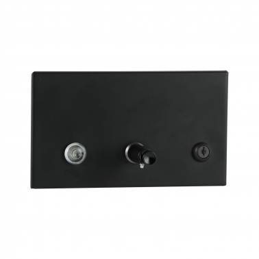 Dispensador de jabón empotrado de 1.3 L en color negro marca Bobrick
