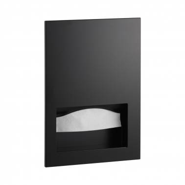 Dispensador de toallas de papel para empotrar en color negro marca Bobrick