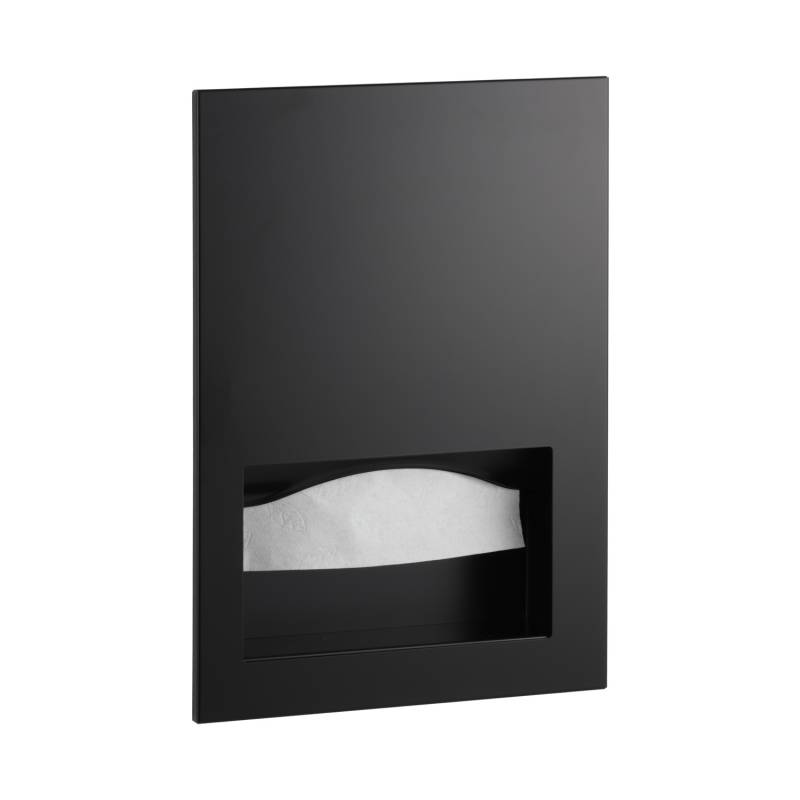 Dispensador de toallas de papel para empotrar en color negro marca Bobrick