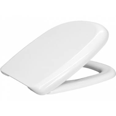 Assento e tampa de vaso sanitário feitos de plástico termoendurecível Durolux de formato especial na cor branca BEMIS da Nofer