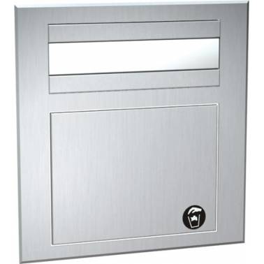 Distributeur de papier avec bac à déchets type poubelle pour installation encastrée, marque ASI, référence 1001