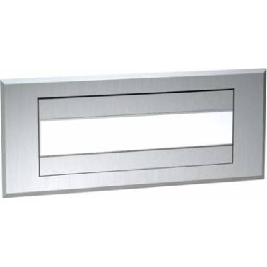 Distributore di salviette di carta in acciaio inox satinato per montaggio a filo, marca ASI