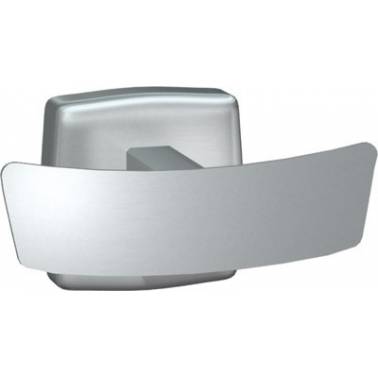 Percha doble de baño fabricado en acero inoxidable acabado satinado marca ASI referencia 10-7345