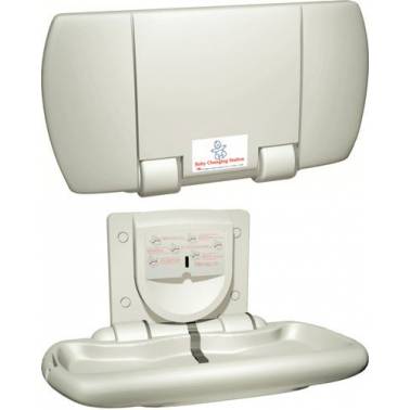 Mesa cambiapañales cambiador de bebé para instalación mural marca ASI, referencia 10-9012