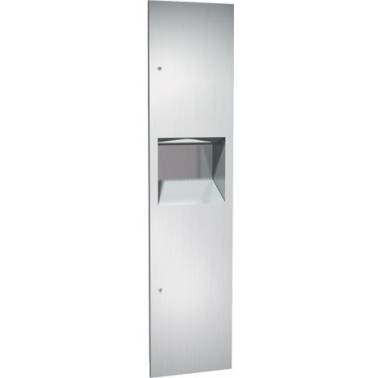 Meuble de salle de bain avec distributeur de papier avec poubelle ou conteneur de 26,5 L en acier inoxydable par ASI