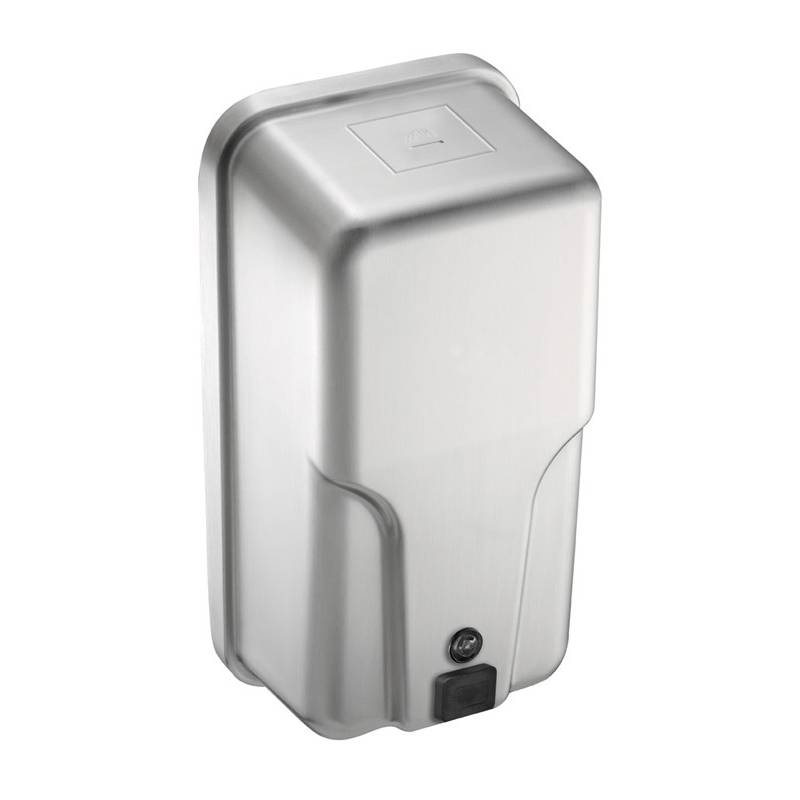 Distributeur de savon manuel en acier inoxydable avec valve soft-touch, marque ASI