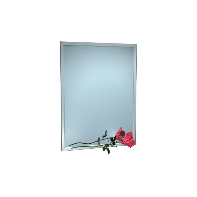 Espejo de baño con marco de acero inoxidable disponible en varias medidas marca ASI, referencia 10-0600-1830