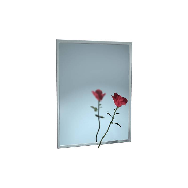 Espejo de baño con marco de acero inoxidable varias medidas disponibles marca ASI, referencia 10-0620-1830