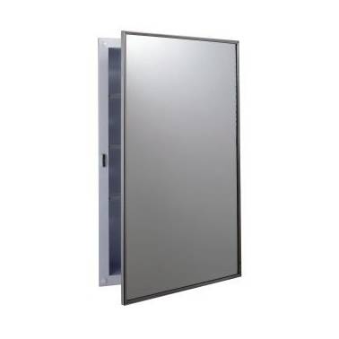 Mobiletto per medicinali da bagno incorporato Bobrick con tre ripiani