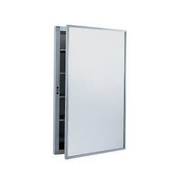 Armoire à pharmacie de salle de bain encastrable Bobrick avec quatre étagères