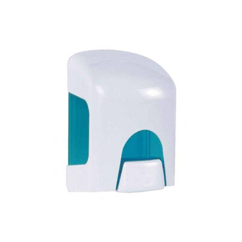 Dispensador de jabón líquido de ABS blanco y azul translucido