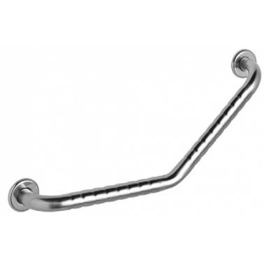 Asidero ángulo de 45º fabricado en acero inoxidable acabado satinado, brillo o lacado blanco Komercia