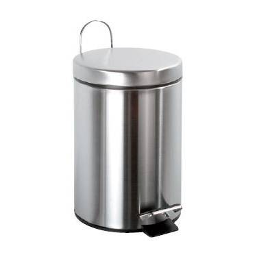 Bright stainless steel pedal bin various sizes and capacities