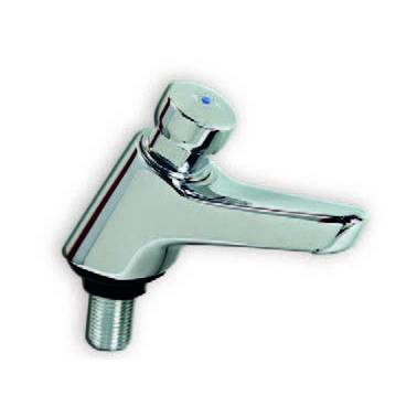 Zeitgesteuerter Wasserhahn für Waschbecken mit Standard-Druckknopfsystem, Marke ARU, Referenz E.100.02