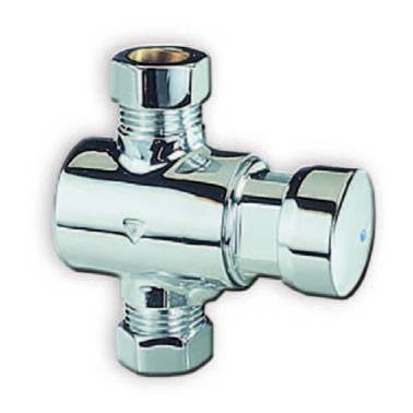 Chromed brass timed shower tap for visible wall installation, ARU brand, reference C.300.16