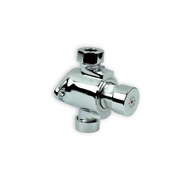 Robinet de douche temporisé en laiton chromé pour installation murale apparente, marque ARU, référence 300.03