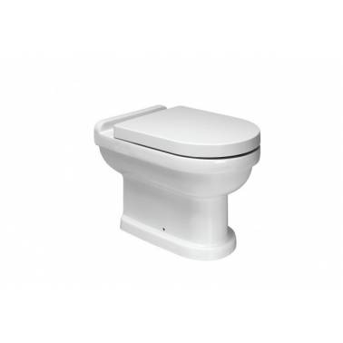 Conjunto completo com vaso sanitário e tampa Duroplast Vintage bandeira Unisan