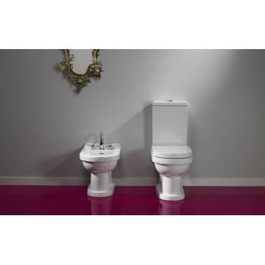 Conjunto inodoro completo con asiento y tapa Duroplast Vintage