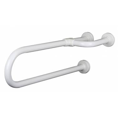 Fixed handle with three 600 mm anchors in PVC coated galvanized steel.