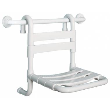 Siège de douche suspendu en acier galvanisé enduit de PVC