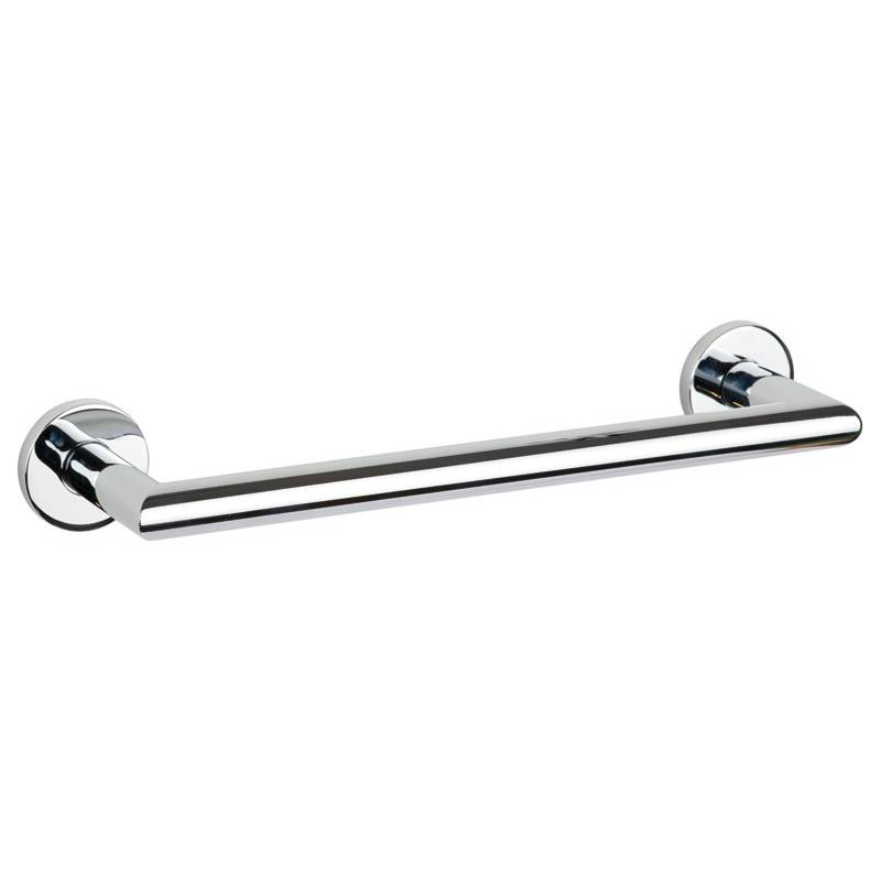 Toallero barra 30 cm de latón cromado brillo. Referencia COL-1706