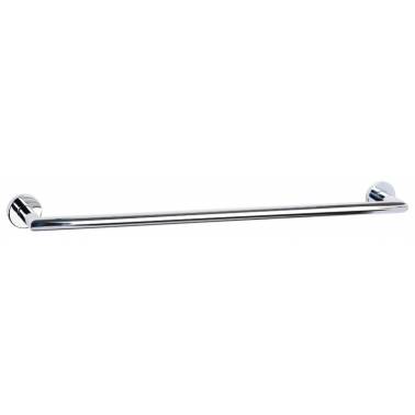 60 cm straight towel rack in polished chrome-plated brass